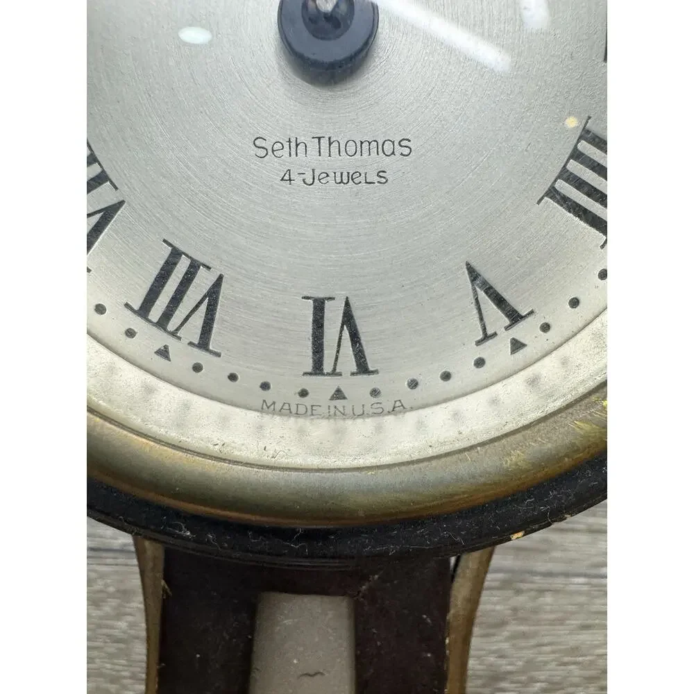 Vintage Seth Thomas Banjo Wall Clock 19x6x3” ~ For Parts/repair